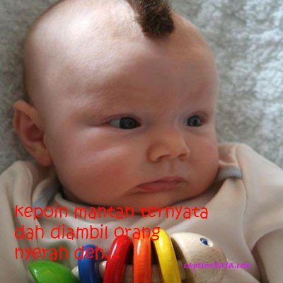 Gambar Meme Bayi Imut Dengan Gaya Jambul
