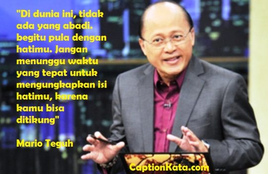 Kata-Kata Bijak Mario Teguh Singkat: Nasihat Cinta 