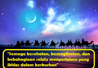 siluet unta langit biru ungu bulan sabit