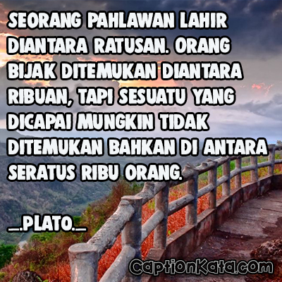 Caption Kata Mutiara Plato Tentang Cinta