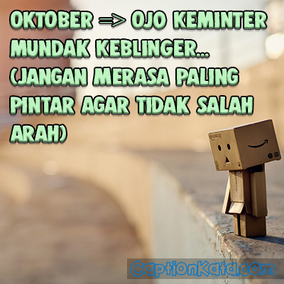 Caption Kata Bijak Bahasa Jawa Tentang Bulan Oktober