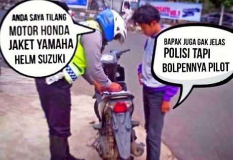 Motor Mio Kena Tilang