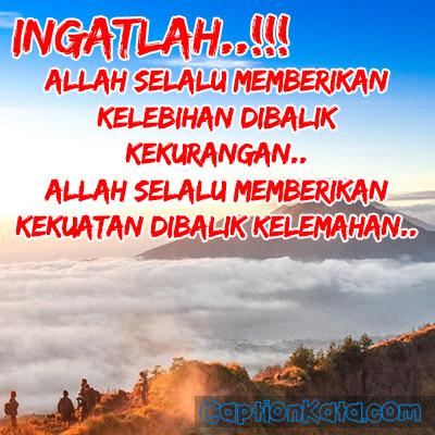 DP BBM Nasehat Allah Memberikan Kelebihan Dibalik Kekurangan