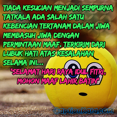 Caption Gambar Ucapan Minta Maaf Idul Fitri 2019 1440H, DP 