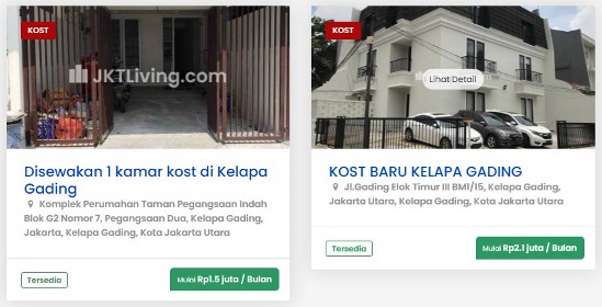 Hasil Pencarian Kost JKTLiving